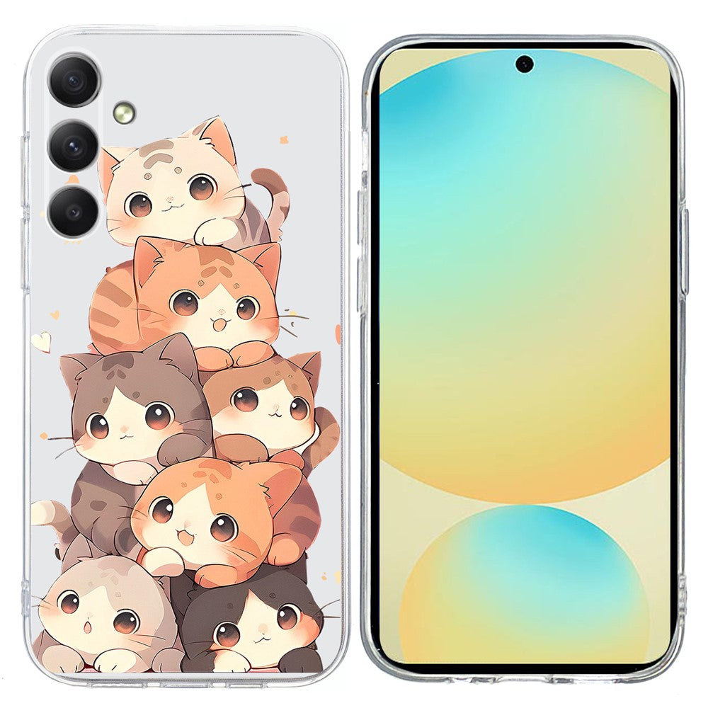 For Samsung Galaxy S24 FE Case Pattern Printing Shockproof Soft TPU Phone Cover