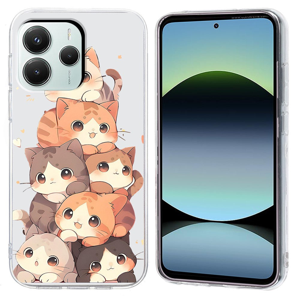 For Xiaomi Redmi Note 14 5G Case Pattern Printing Shockproof Soft TPU Phone Cover