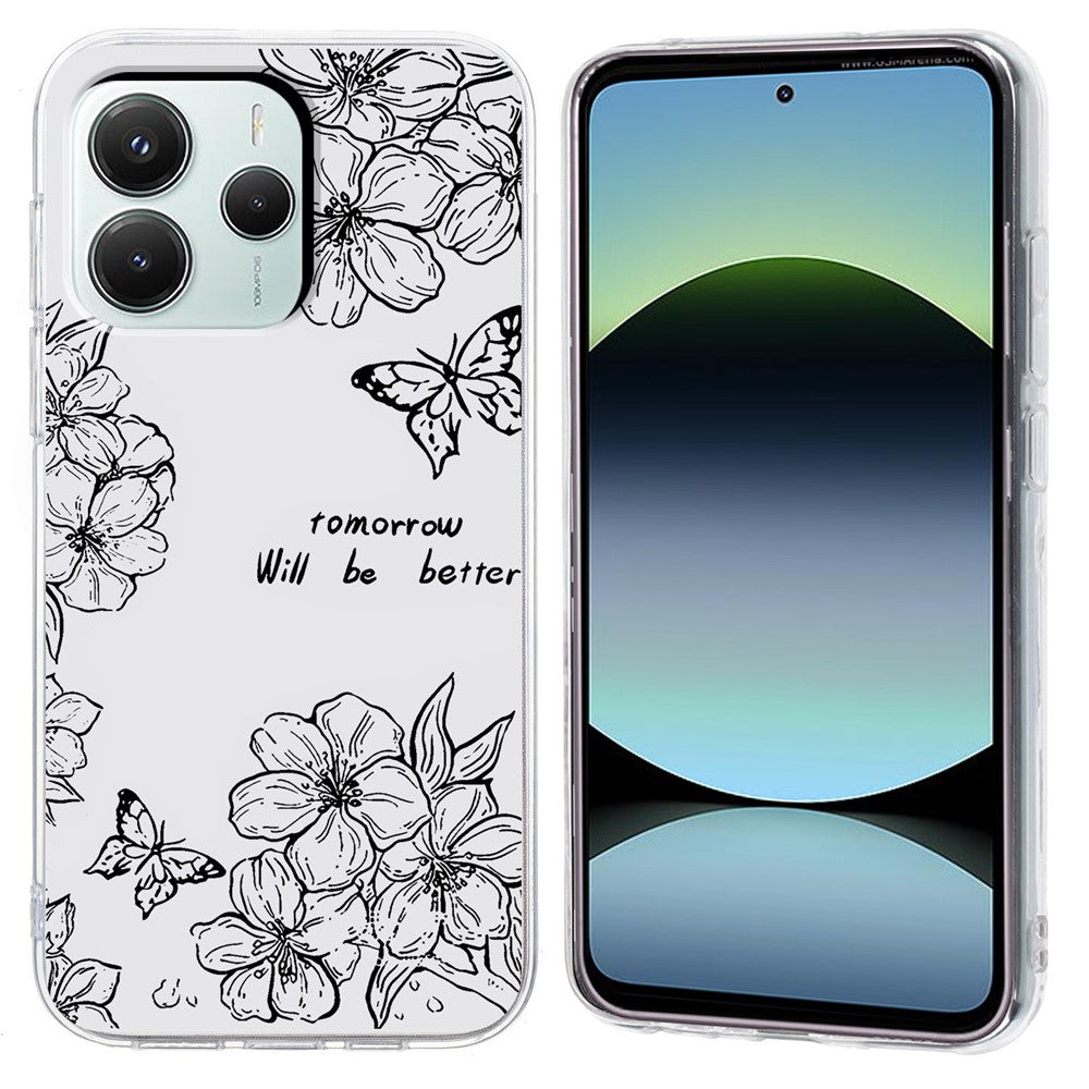 For Xiaomi Redmi Note 14 5G Case Pattern Printing Shockproof Soft TPU Phone Cover
