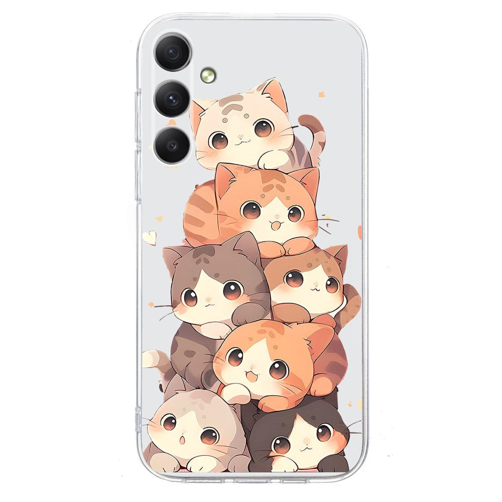 For Samsung Galaxy A54 5G Case Pattern Printing Shockproof Soft TPU Phone Cover