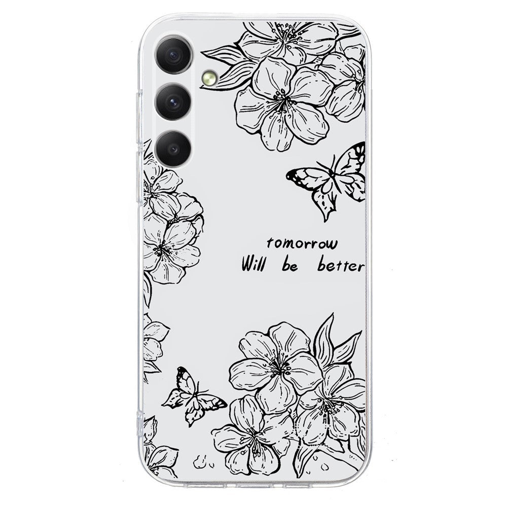 For Samsung Galaxy A25 5G (Global) (161.0 x 76.5 x 8.3mm) Case Pattern Printing Shockproof Soft TPU Phone Cover