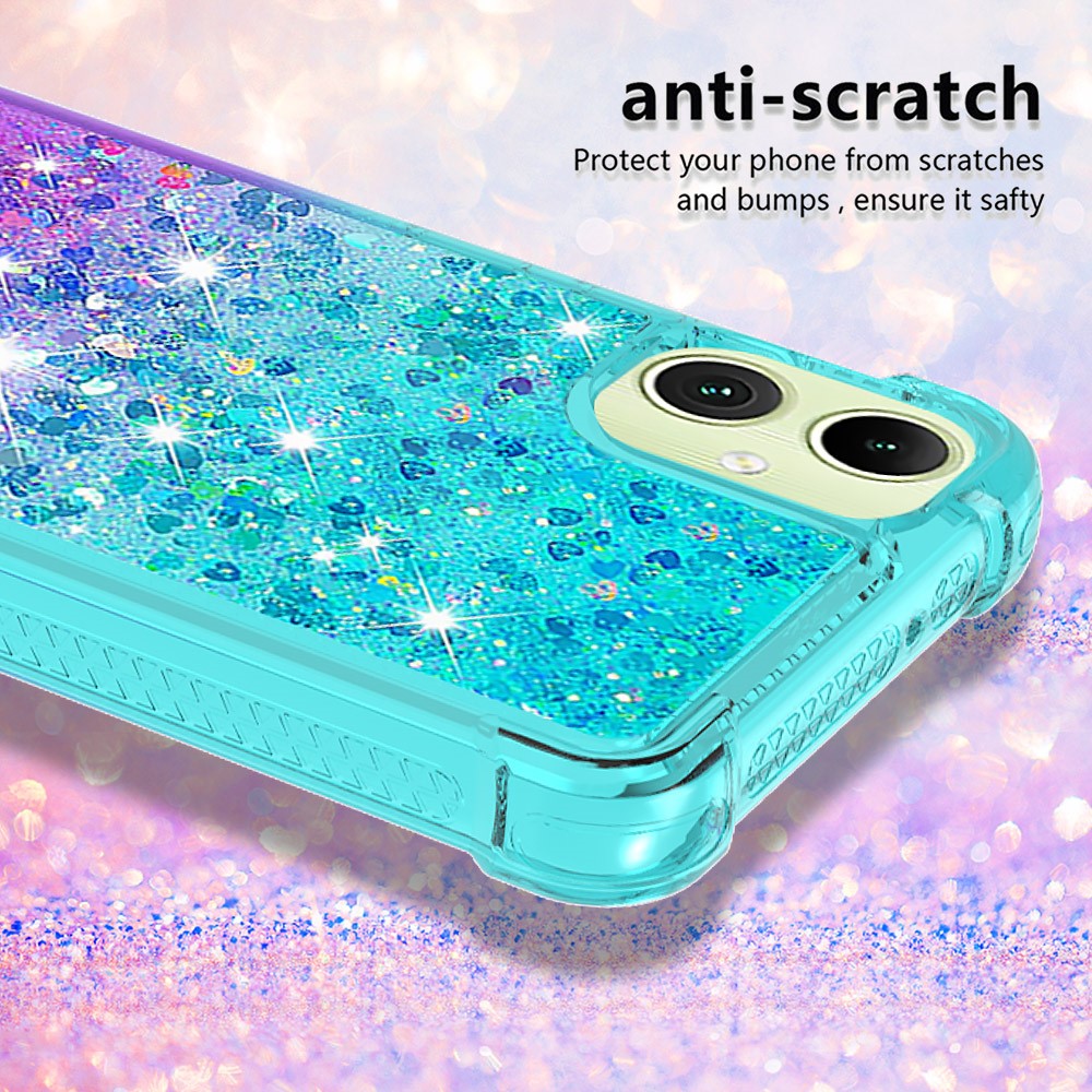 Samsung Galaxy A06 4G TPU-cover med gradient og kviksandseffekt, telefonbagside