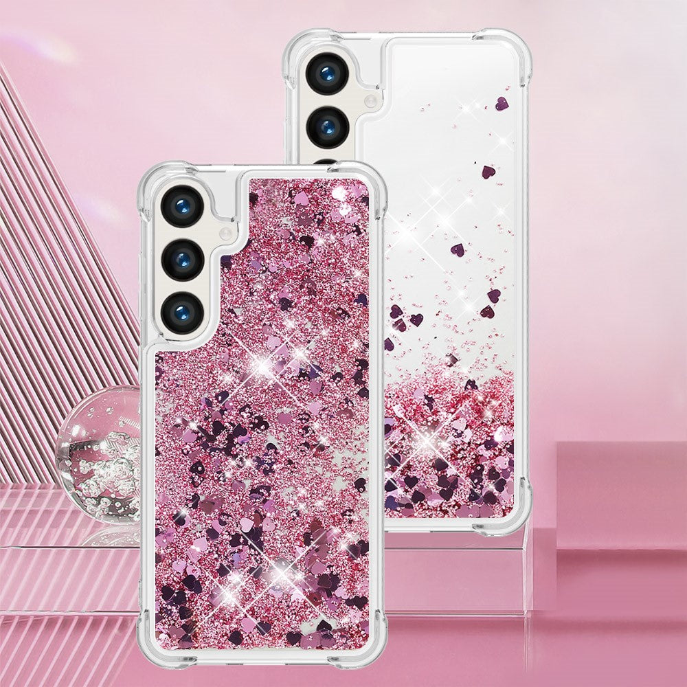 For Samsung Galaxy S24 FE TPU Case Glitter Quicksand Shockproof Phone Back Cover