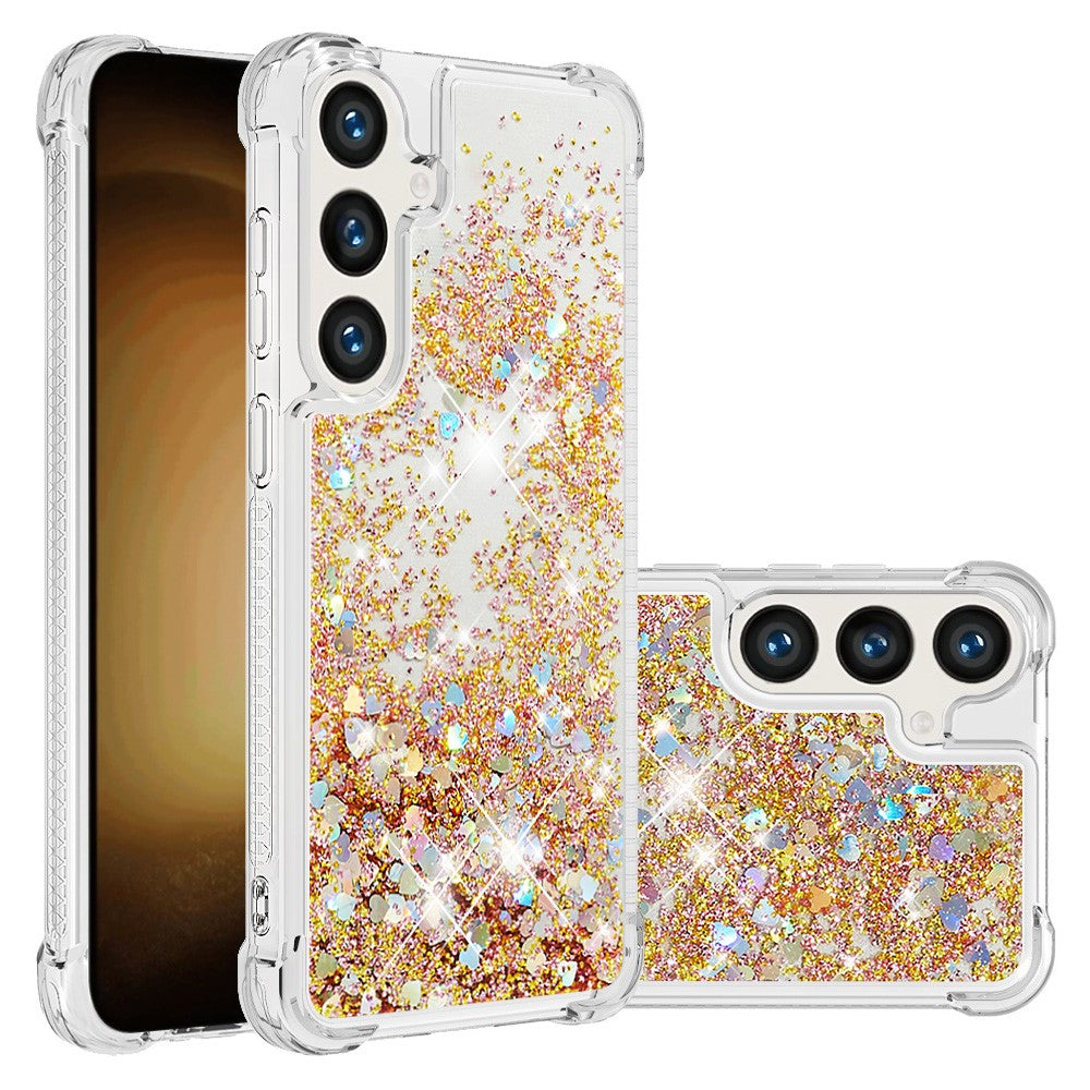 For Samsung Galaxy S24 FE TPU Case Glitter Quicksand Shockproof Phone Back Cover