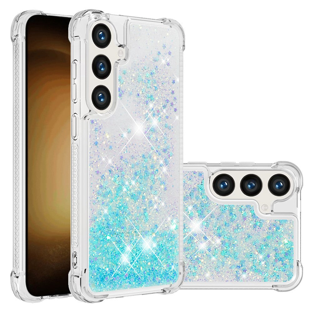 For Samsung Galaxy S24 FE TPU Case Glitter Quicksand Shockproof Phone Back Cover