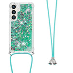 For Samsung Galaxy S24 FE TPU Case Quicksand Design Phone Cover with Lanyard