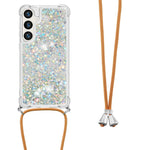 For Samsung Galaxy S24 FE TPU Case Quicksand Design Phone Cover with Lanyard