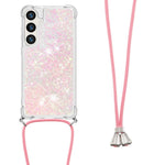 For Samsung Galaxy S24 FE TPU Case Quicksand Design Phone Cover with Lanyard