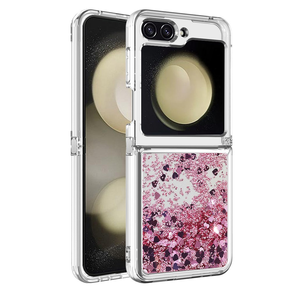 Samsung Galaxy Z Flip7 FE 5G / Z Flip6 5G TPU-skal Glitter Quicksand Stötsäkert mobilbaksida