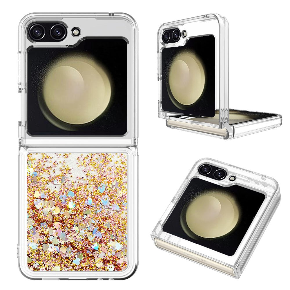 Samsung Galaxy Z Flip7 FE 5G / Z Flip6 5G TPU-skal Glitter Quicksand Stötsäkert mobilbaksida