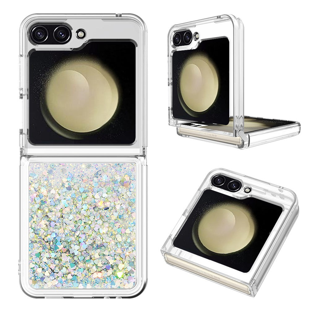 Samsung Galaxy Z Flip7 FE 5G / Z Flip6 5G TPU-skal Glitter Quicksand Stötsäkert mobilbaksida