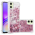 Til Samsung Galaxy A06 4G TPU Cover Glitter Kvaksand Stødsikkert Telefon Bagside Cover