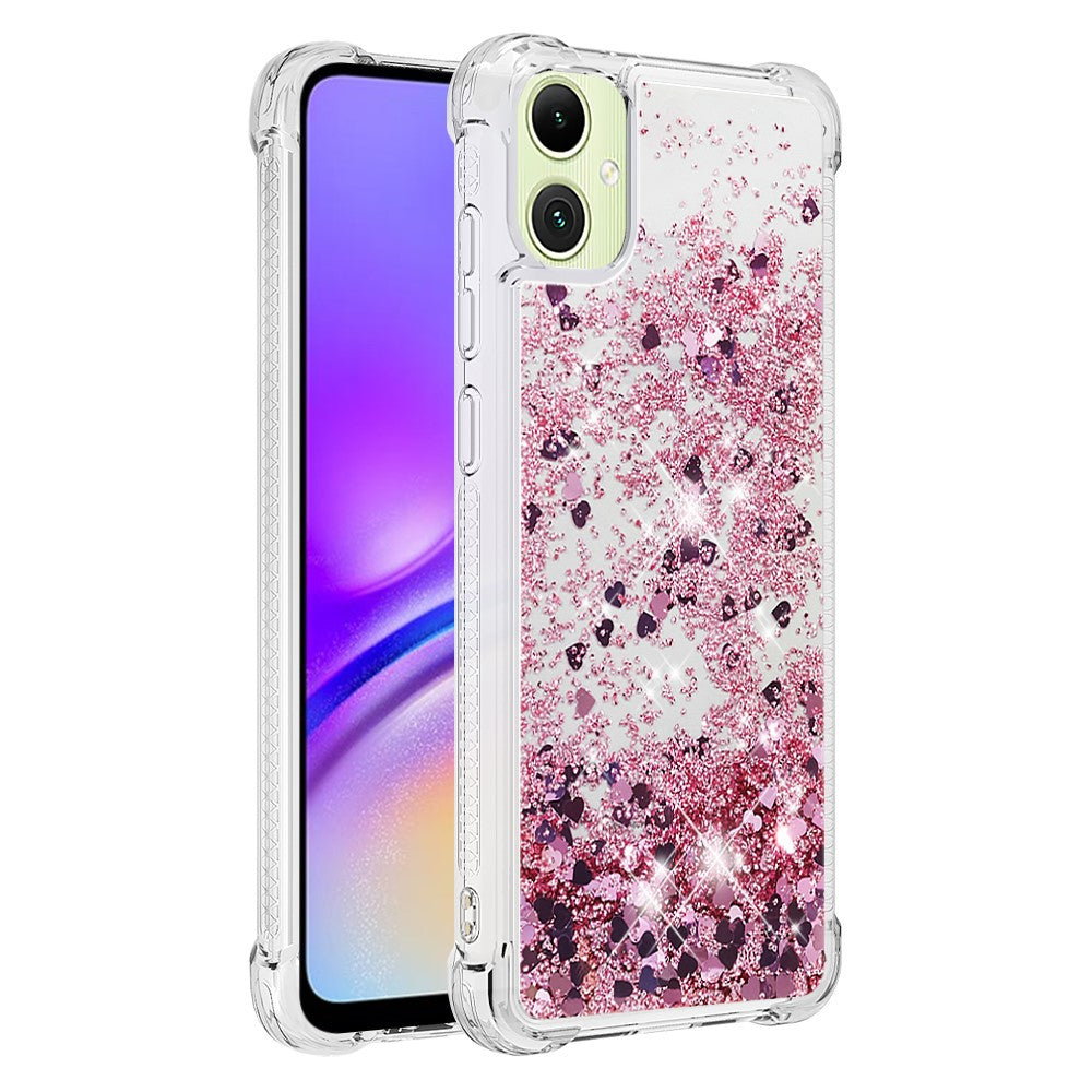 Til Samsung Galaxy A06 4G TPU Cover Glitter Kvaksand Stødsikkert Telefon Bagside Cover