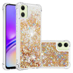 Til Samsung Galaxy A06 4G TPU Cover Glitter Kvaksand Stødsikkert Telefon Bagside Cover