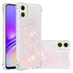 Til Samsung Galaxy A06 4G TPU Cover Glitter Kvaksand Stødsikkert Telefon Bagside Cover