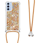 Til Samsung Galaxy A16 5G / Galaxy A16 4G TPU Cover med kviksandsdesign og lanyard