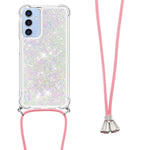 Til Samsung Galaxy A16 5G / Galaxy A16 4G TPU Cover med kviksandsdesign og lanyard
