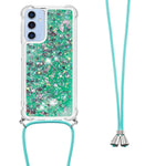 Til Samsung Galaxy A16 5G / Galaxy A16 4G TPU Cover med kviksandsdesign og lanyard
