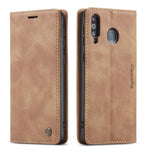 CASEME For Samsung Galaxy M30 / Galaxy A40s Case  013 Series Card Holder Stand Leather Phone Cover