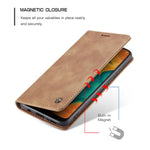 CASEME For Samsung Galaxy M30 / Galaxy A40s Case  013 Series Card Holder Stand Leather Phone Cover