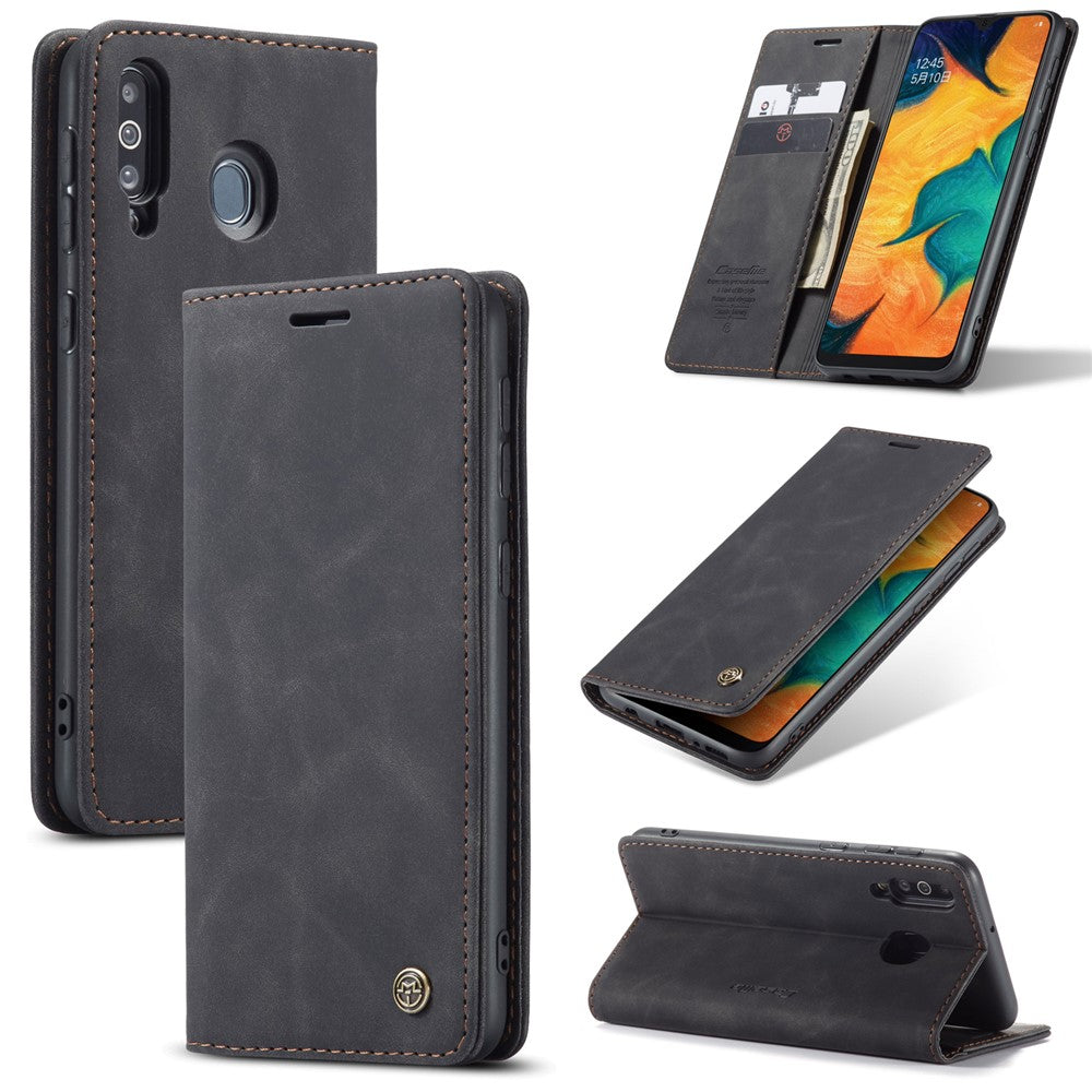 CASEME For Samsung Galaxy M30 / Galaxy A40s Case  013 Series Card Holder Stand Leather Phone Cover