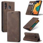 CASEME For Samsung Galaxy M30 / Galaxy A40s Case  013 Series Card Holder Stand Leather Phone Cover