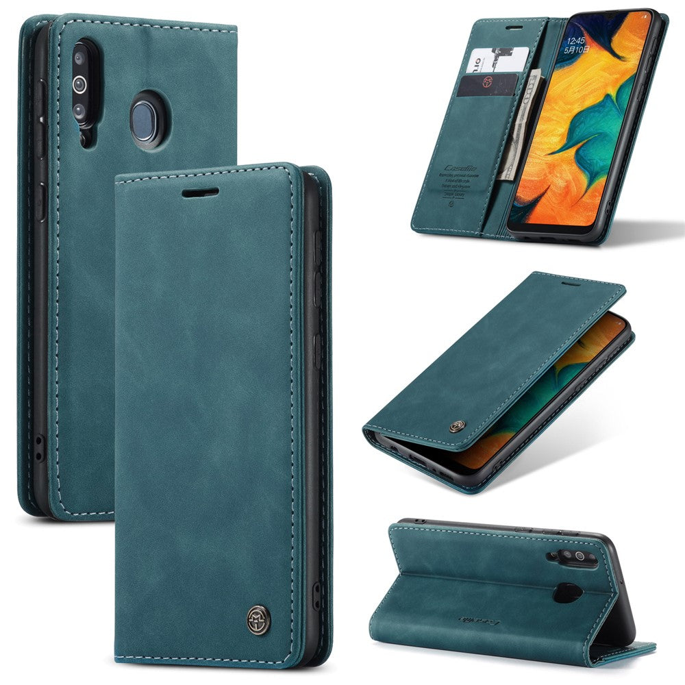 CASEME For Samsung Galaxy M30 / Galaxy A40s Case  013 Series Card Holder Stand Leather Phone Cover