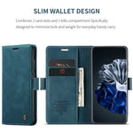 CASEME For Huawei P60 Case  013 Series Card Holder Stand Leather Phone Cover