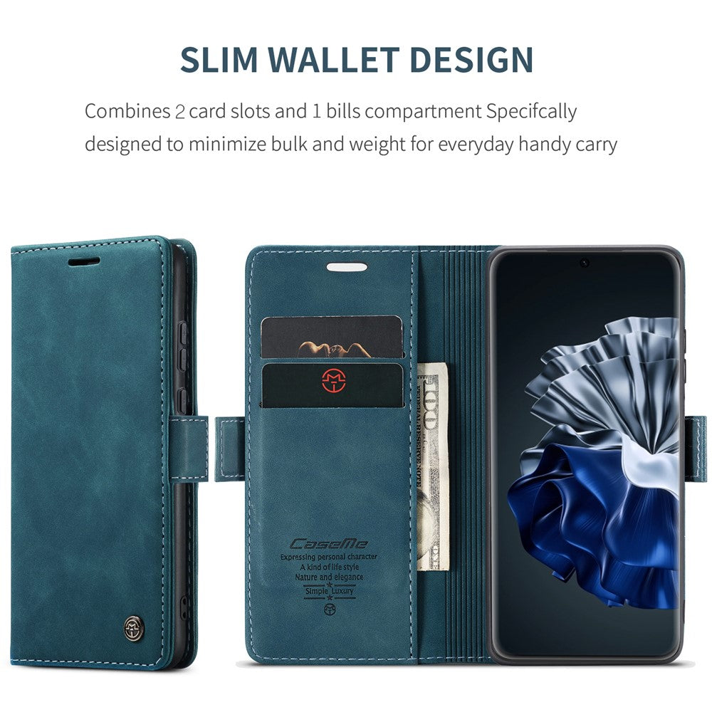 CASEME For Huawei P60 Case  013 Series Card Holder Stand Leather Phone Cover