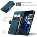 CASEME For Huawei P60 Case  013 Series Card Holder Stand Leather Phone Cover