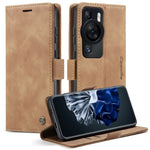 CASEME For Huawei P60 Case  013 Series Card Holder Stand Leather Phone Cover