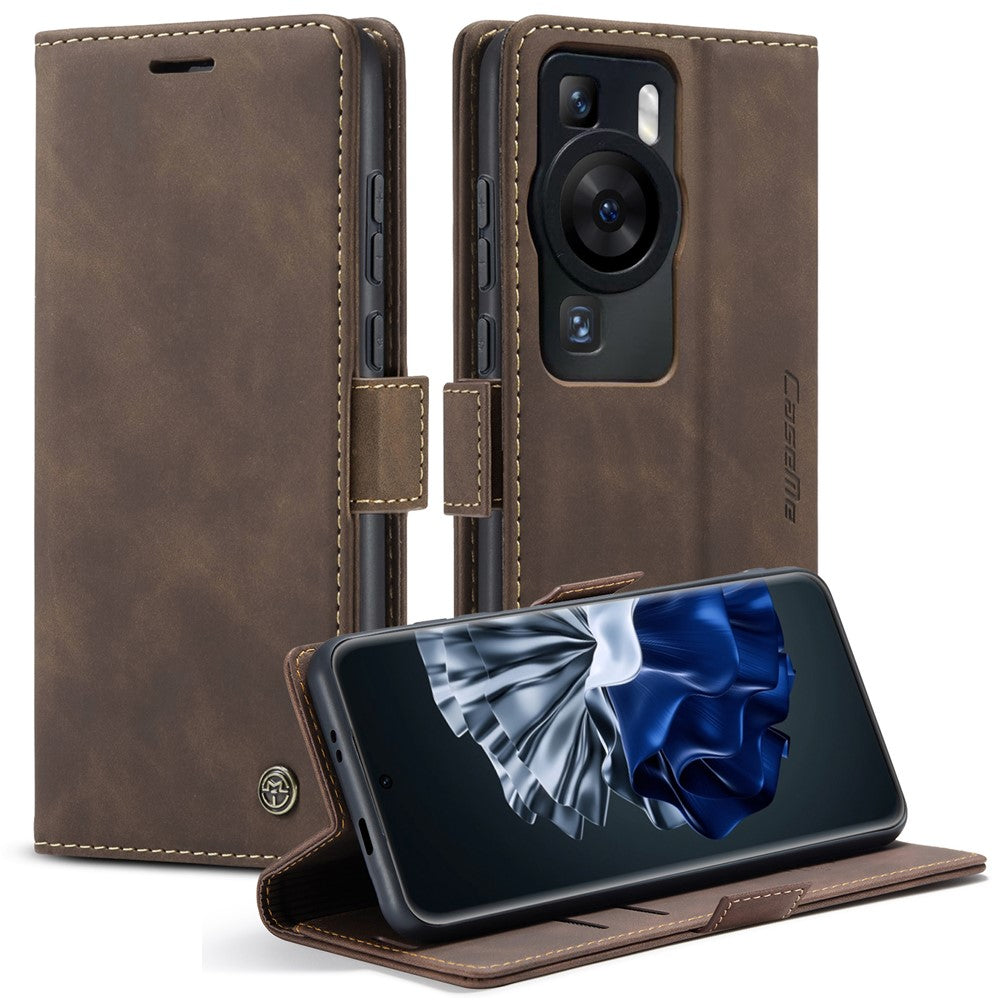 CASEME For Huawei P60 Case  013 Series Card Holder Stand Leather Phone Cover
