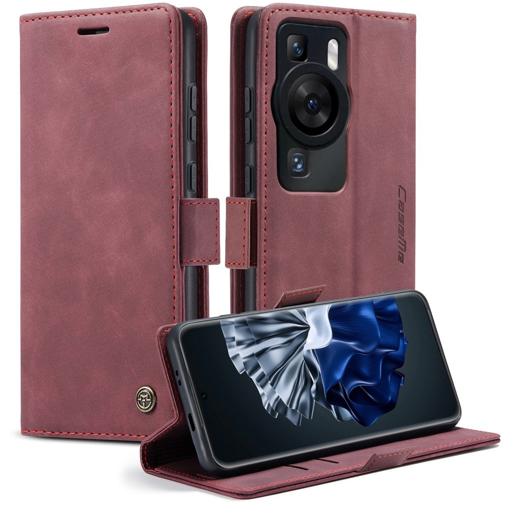 CASEME For Huawei P60 Case  013 Series Card Holder Stand Leather Phone Cover
