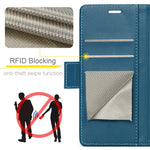CASEME For Huawei Mate 60 Leather Case  023 RFID Blocking 3 Card Slot Mobile Cover