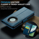 CASEME For Huawei Mate 60 Leather Case  023 RFID Blocking 3 Card Slot Mobile Cover