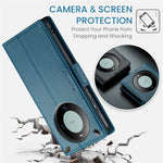 CASEME For Huawei Mate 60 Leather Case  023 RFID Blocking 3 Card Slot Mobile Cover