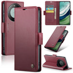 CASEME For Huawei Mate 60 Leather Case  023 RFID Blocking 3 Card Slot Mobile Cover