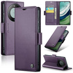 CASEME For Huawei Mate 60 Leather Case  023 RFID Blocking 3 Card Slot Mobile Cover