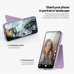 DUX DUCIS For Samsung Galaxy S25+ Magnetic Case  Rafi II Series Leather Back Cover with RFID Blocking Card Slots