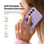 DUX DUCIS For Samsung Galaxy S25+ Magnetic Case  Rafi II Series Leather Back Cover with RFID Blocking Card Slots
