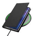 DUX DUCIS Skin Pro Series For Samsung Galaxy S25 Ultra Case Leather Phone Cover Card Holder (Non-magnetic)
