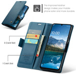 CASEME Til Samsung Galaxy A06 4G Lædercover 023 RFID Blokerende Mobilcover med 3 Kortlommer