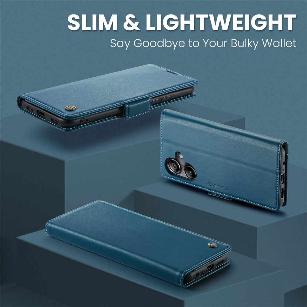CASEME Til Samsung Galaxy A06 4G Lædercover 023 RFID Blokerende Mobilcover med 3 Kortlommer