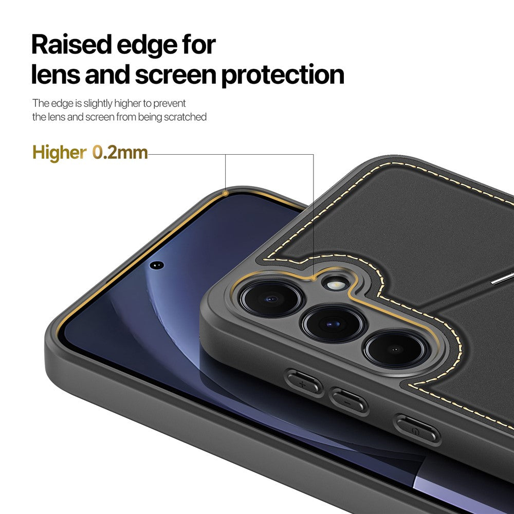 DUX DUCIS magnetisk lædercover i Rafi II-serien med RFID-blokerende kortlommer til Samsung Galaxy S25