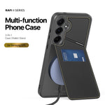 DUX DUCIS magnetisk lædercover i Rafi II-serien med RFID-blokerende kortlommer til Samsung Galaxy S25