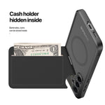 DUX DUCIS magnetisk lædercover i Rafi II-serien med RFID-blokerende kortlommer til Samsung Galaxy S25
