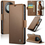 CASEME For Huawei Mate 60 Pro+ / Huawei Mate 60 Pro Leather Case  023 RFID Blocking 3 Card Slot Mobile Cover
