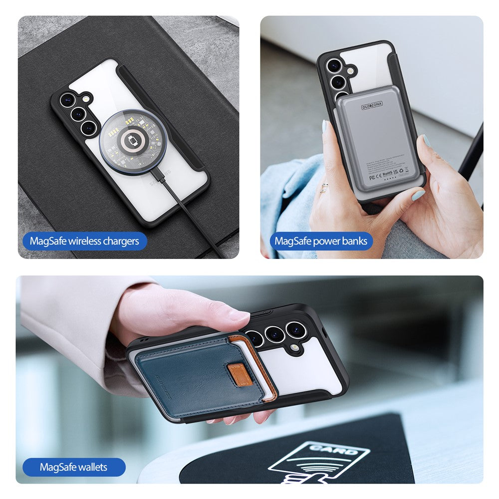 DUX DUCIS For Samsung Galaxy S25 Leather Case  Skin X Pro Series Flip Cover Magnetic Case