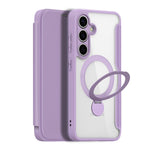 DUX DUCIS For Samsung Galaxy S25 Leather Case  Skin X Pro Series Rotary Kickstand Cover Magnetic Case