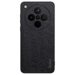 For Oppo Find X8 5G Case Wood Texture PU Leather Coated PC+TPU Phone Cover